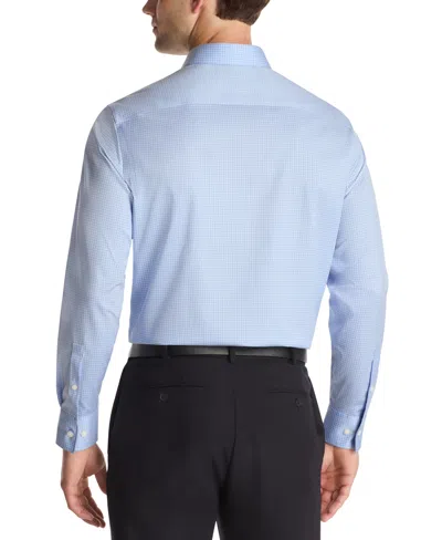 Calvin Klein Slim Fit Supima Cotton French Cuff Dress Shirt In Blue