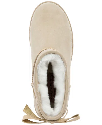 Juicy Couture Womens Kelsey Flat Heel Booties In Neutral