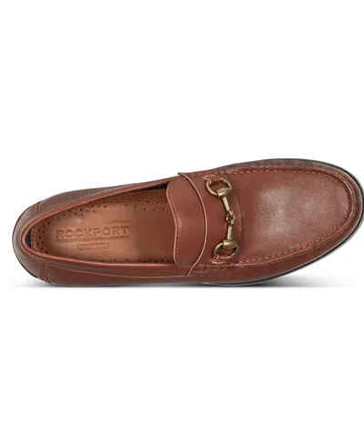 Rockport Men's Whit Dress Slip On Classic Bit Loafers In Brown