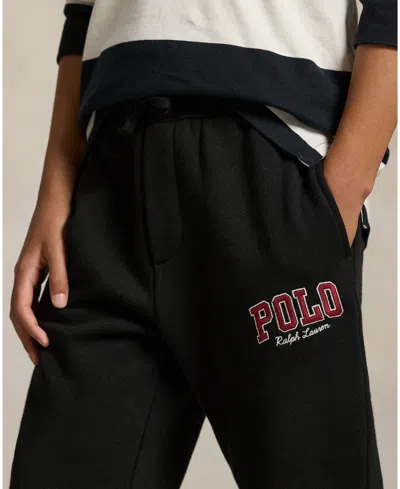 Polo Ralph Lauren Boys 8-20 Drawstring Waistband Jogger Pants In Black