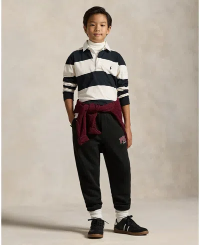 Polo Ralph Lauren Boys 8-20 Drawstring Waistband Jogger Pants In Black