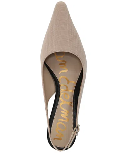 Sam Edelman Bianka Slingback Kitten Heels In Brown