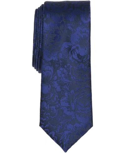Bar Iii Men's Kingston Tonal Floral Tie, Macy's Exclusive In Blue