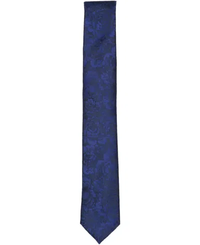 Bar Iii Men's Kingston Tonal Floral Tie, Macy's Exclusive In Blue