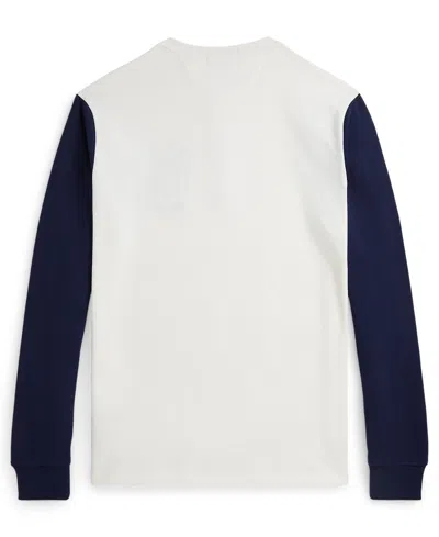 Polo Ralph Lauren Colour-block Buttoned T-shirt In White