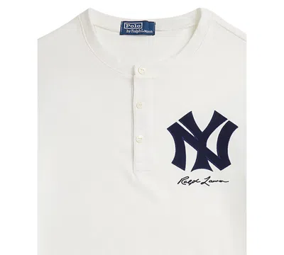 Polo Ralph Lauren Colour-block Buttoned T-shirt In White