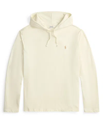 Polo Ralph Lauren Long Sleeve Cotton Jersey Hooded T-shirt In Neutral