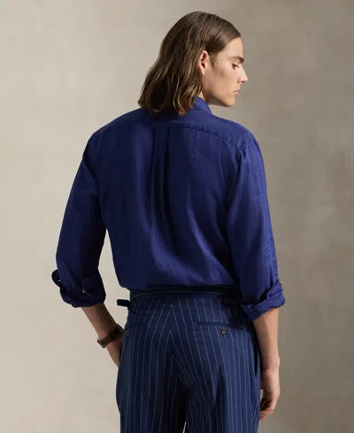Polo Ralph Lauren Custom Fit Shirt In Blue