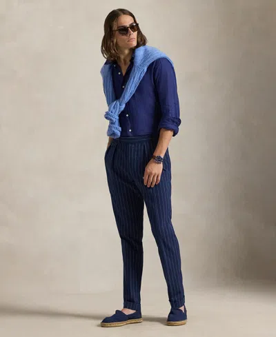 Polo Ralph Lauren Custom Fit Shirt In Blue