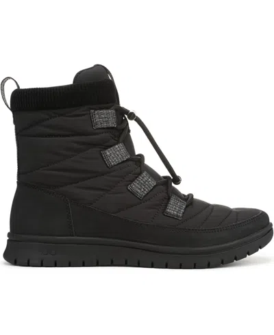 Ryka Rykä Sienna Water Repellent Bootie In Black