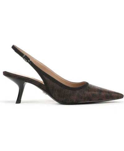 Sam Edelman Bianka Slingback Mesh Pointed Toe Pump In Brown