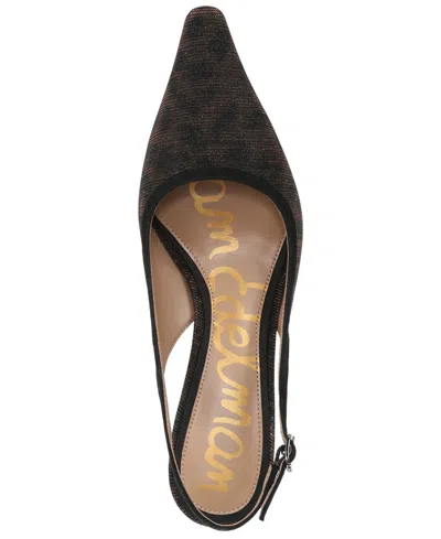 Sam Edelman Bianka Slingback Mesh Pointed Toe Pump In Brown