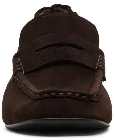 Steve Madden Women's Este Block-heel Loafers In Brown