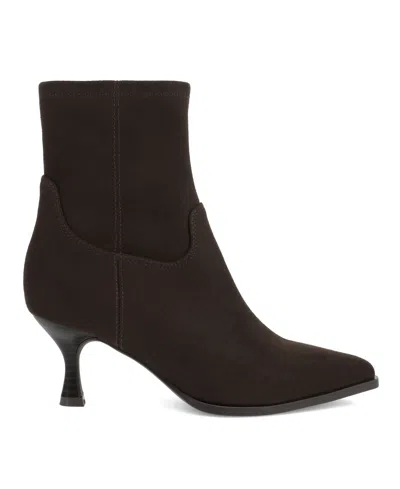 Mia Aletta Pointed Toe Bootie In Brown