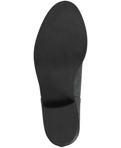 Journee Collection Womens Livvy Block Heel Booties In Blue