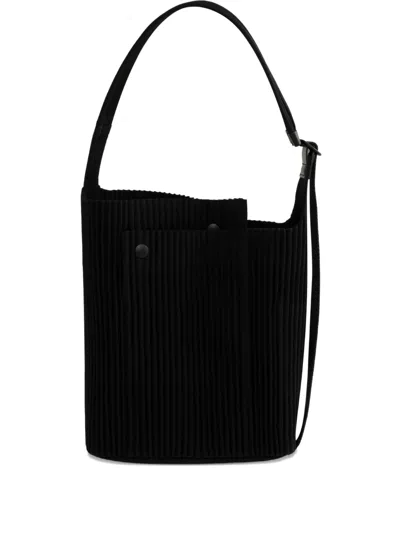 Issey Miyake Utility Shoulder Bag In Black