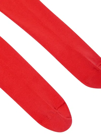 Falke Cotton Blend Tights In Red