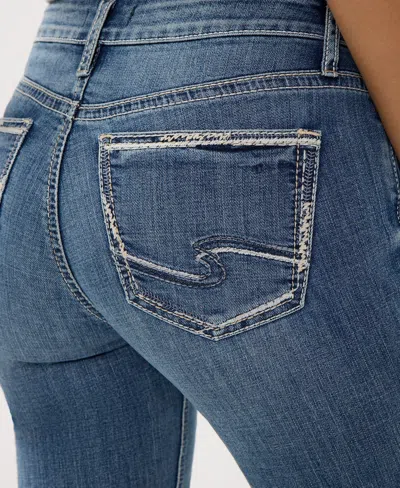 Silver Jeans Co. Women's Suki Mid Rise Slim Bootcut Jeans In Blue