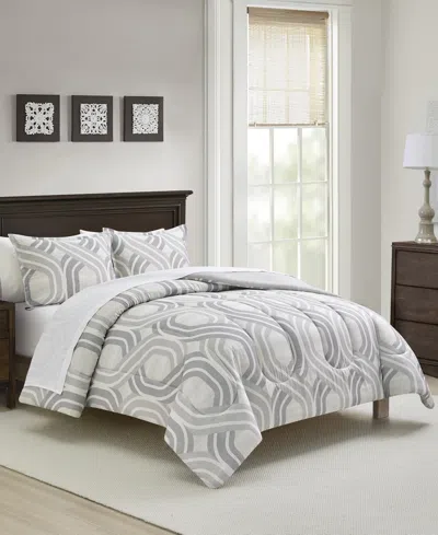 Sunham Ansiey Geometric 3-pc. Comforter Sets In Neutral