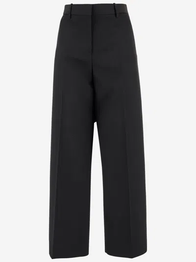 Jil Sander Wool Trousers In Black