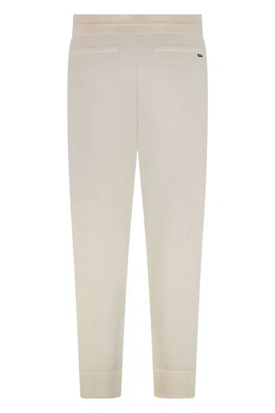 Hugo Boss Boss Knitted Track-pants In White
