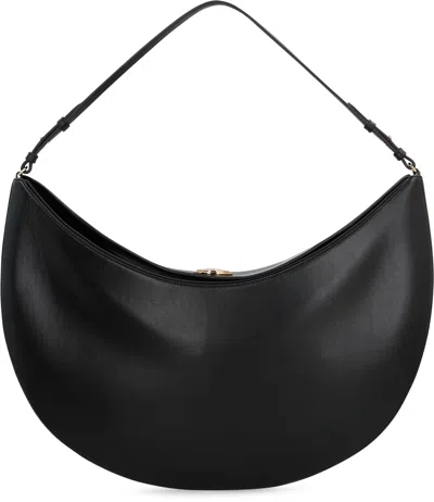 Jacquemus Black The Ovalo Hobo Bag In Black