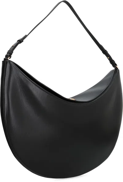 Jacquemus Black The Ovalo Hobo Bag In Black