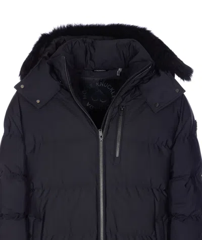 Moose Knuckles Chelia 3q Down Jacket In Black