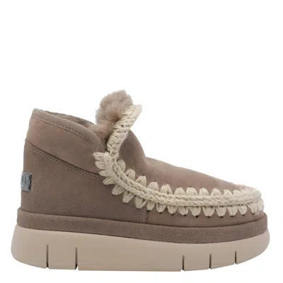 Mou Eskimo Bounce Sneaker Boots In Neutral