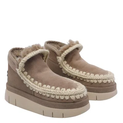 Mou Eskimo Bounce Sneaker Boots In Neutral