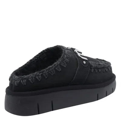 Mou Bounc Clog Metal Logo In Black