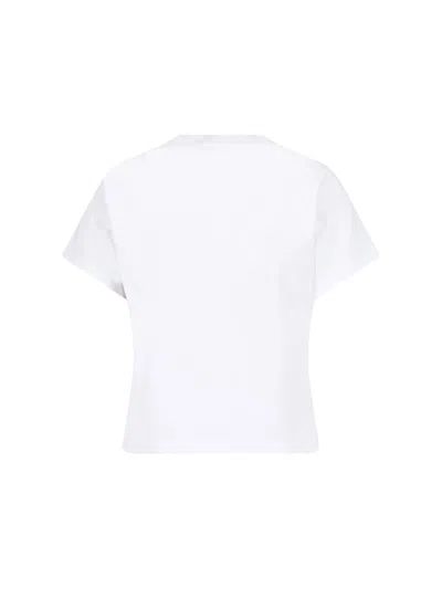 Alexander Wang Crystal Hotfix Star Jersey T-shirt In White