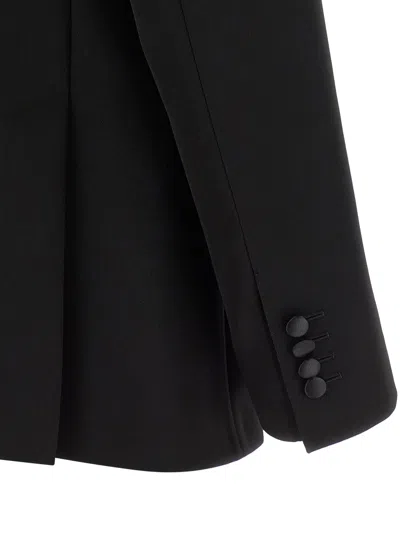 Dolce & Gabbana Double-breasted Sicilia Jacket In Black