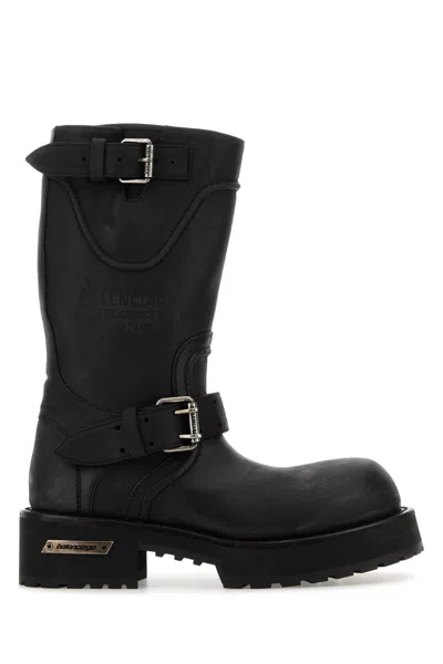 Balenciaga Woman Black Boots In Black