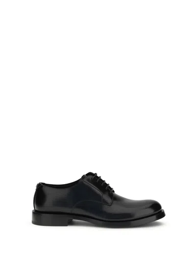 Dolce & Gabbana Raffaello Derby Lace-up Shoes In Black