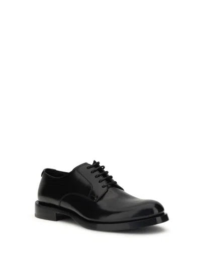 Dolce & Gabbana Raffaello Derby Lace-up Shoes In Black