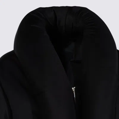 Alaïa Taffeta Padded Bomber Jacket In Black