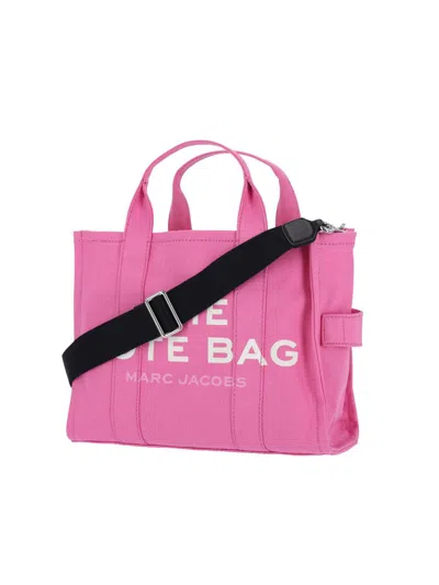 Marc Jacobs Shopper With Adjustable Strap And Top Handles In Pink