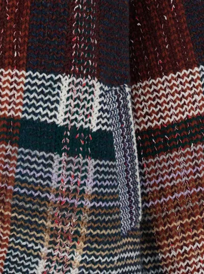Missoni Oversized Cardigan With Embroidered Wool Blend In Multi
