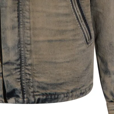 Drkshdw Jacket With Concealed Zipper In Green