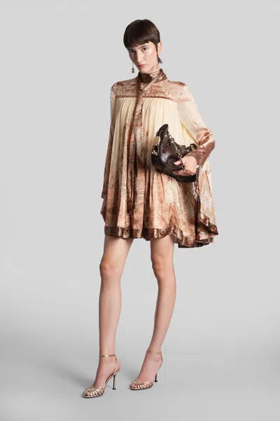 Zimmermann 'hypnotic' Mini Dress In Brown
