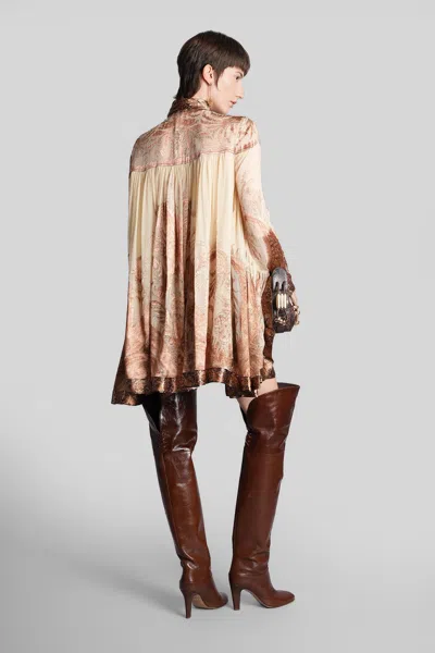 Zimmermann 'hypnotic' Mini Dress In Brown