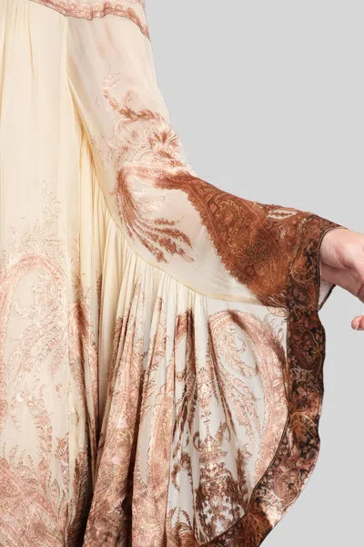 Zimmermann 'hypnotic' Mini Dress In Brown