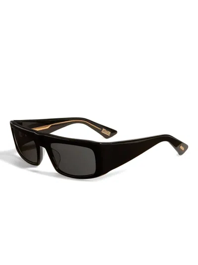 Khaite Rectangle-frame Sunglasses In Black