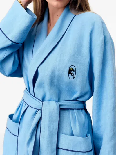 Sleeper Paros Robe In Blue