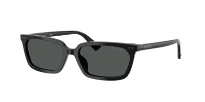 Jimmy Choo 55mm Rectangular Sunglasses In Black