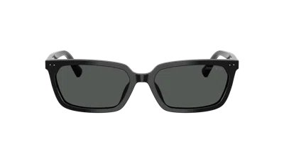 Jimmy Choo 55mm Rectangular Sunglasses In Black