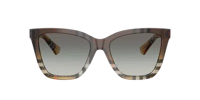 Burberry Woman Sunglass Be4468f In Gray
