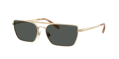 Ralph Lauren Western Rectangle Sunglasses In Green