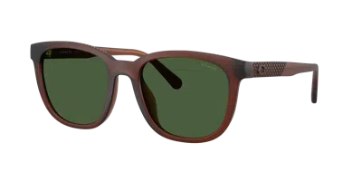 Coach Textured Square Sunglasses In Green
